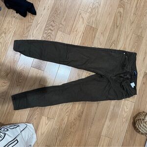 Zara Basic Olive Denim Pants